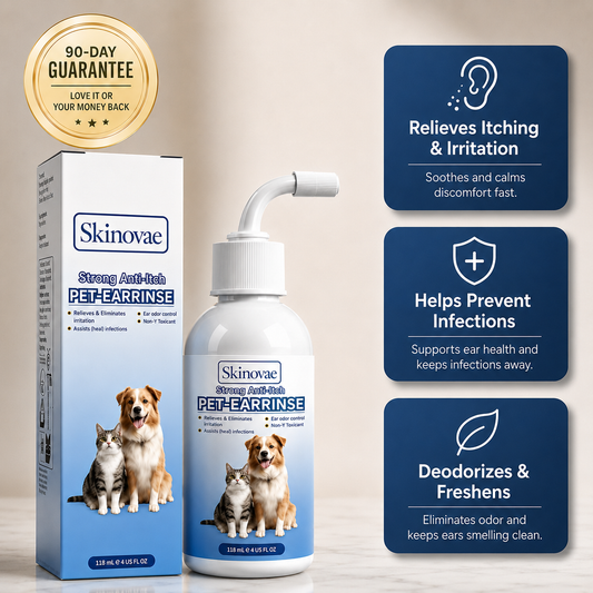 Gentle Pet Ear Wash | Odor-Free Cleaning for Dogs & Cats🌿