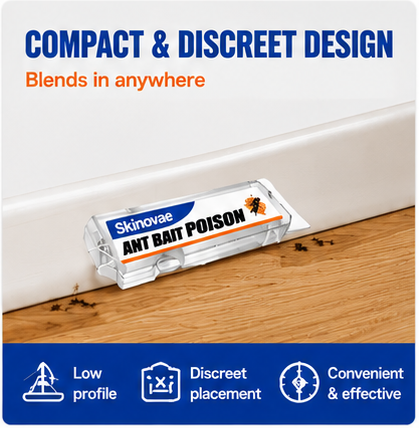 SKINOVAE Ready-to-Use Liquid Ant Bait Stations – Indoor & Outdoor Ant Control