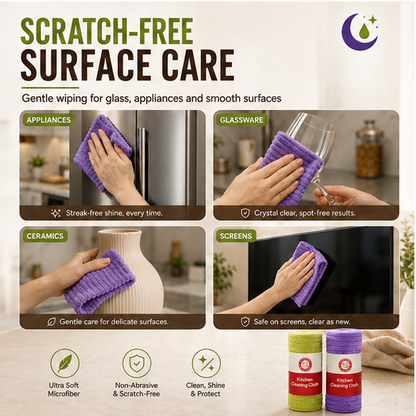 Multipurpose Reusable Tear-Off Cleaning Cloth Roll