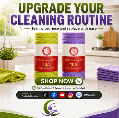 Multipurpose Reusable Tear-Off Cleaning Cloth Roll
