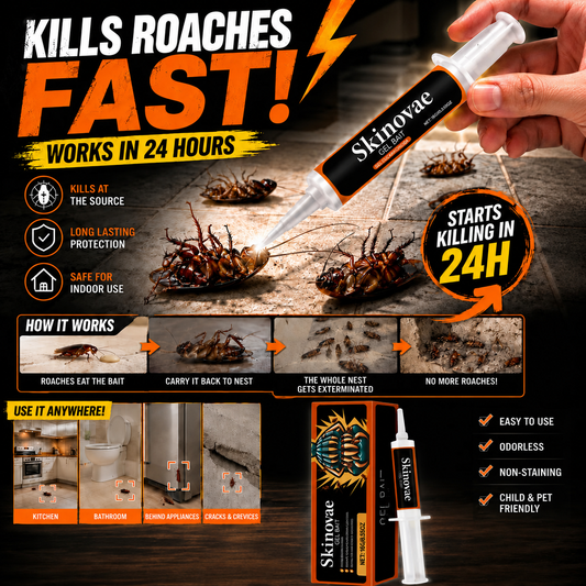 💥2026 Upgraded Formula Professional Cockroach Gel Bait – Eliminates Entire Nest