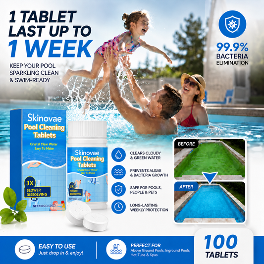 The Next-Gen Pool Purifier is here ✨ 2X Stronger Algae Control, Gentle & Safe for Kids! 👨‍👩‍👧‍👦