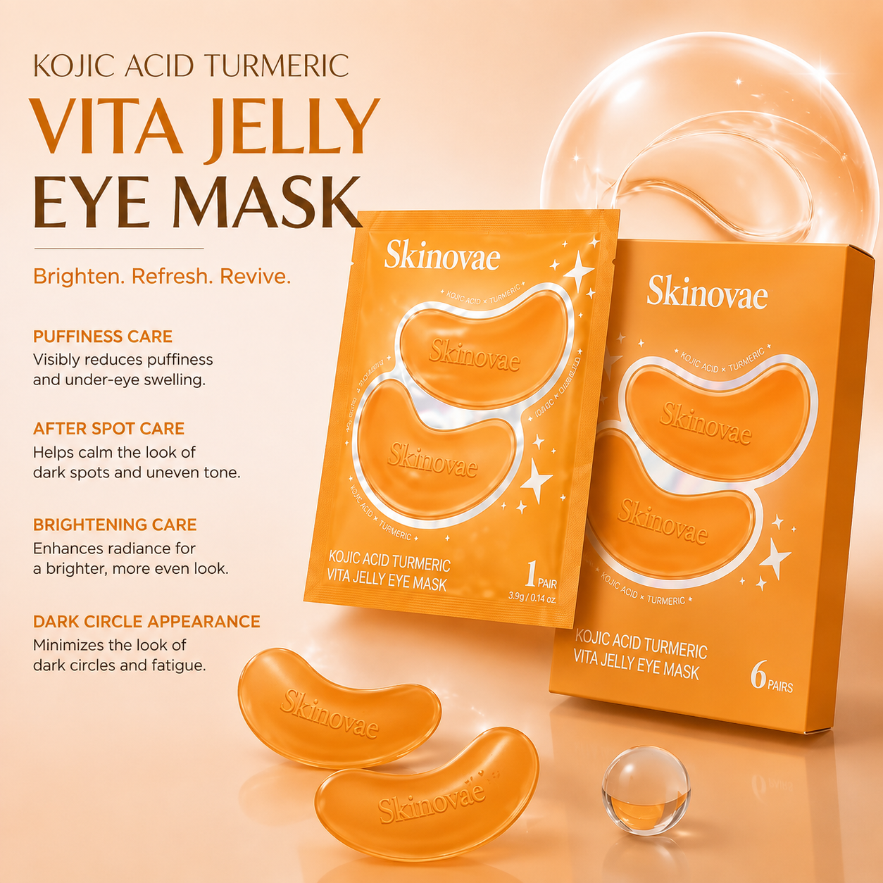 Kojic Acid Turmeric Vita Jelly Eye Mask