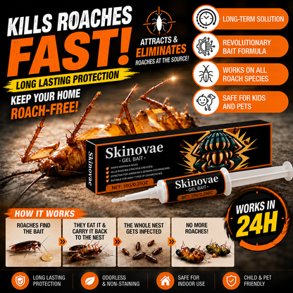💥2026 Upgraded Formula Professional Cockroach Gel Bait – Eliminates Entire Nest