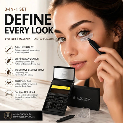 🥳2026 HOT SALE🥳💋50K+ SOLD!🔥 50% OFF!3-in-1 Kit: Eyeliner and Lower Lash Stamp
