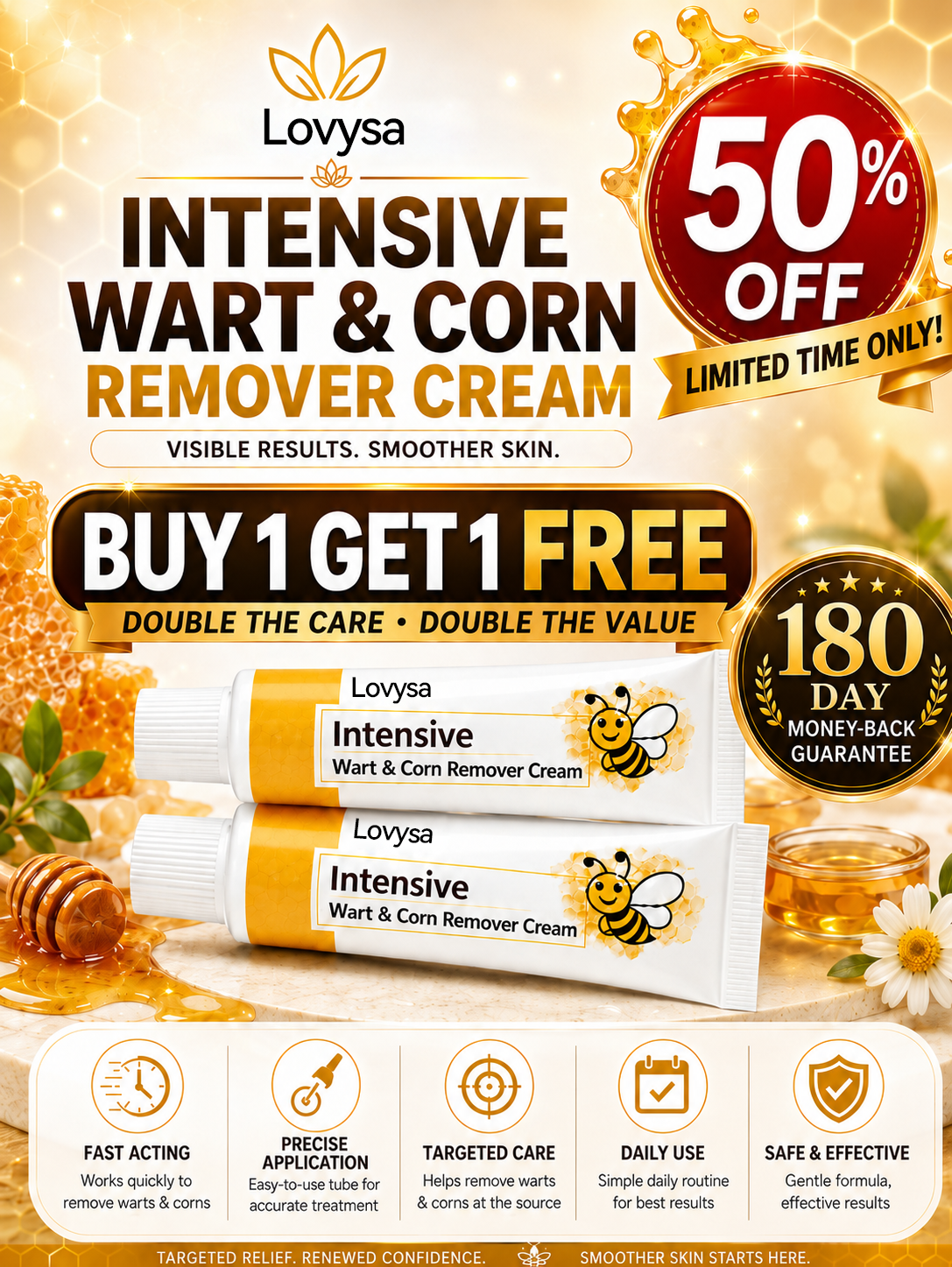 Lovysa™ Intensive Wart & Corn Remover Cream