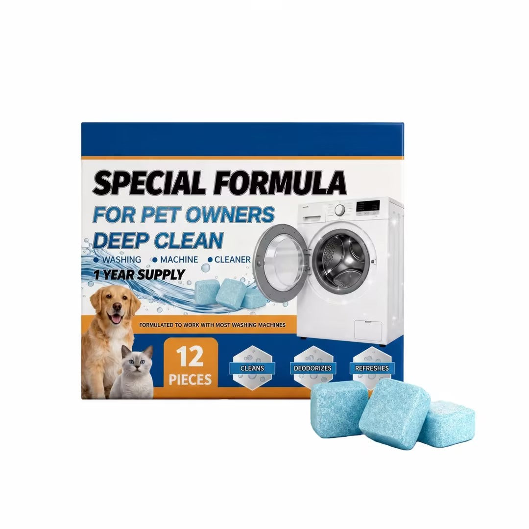 🏆 LAST DAY SPECIAL! ONLY $9.99!! 12 Washer Tub Cleaner Tablets Deep Cleans & Removes Odors For a Fresh, Hygienic Washer